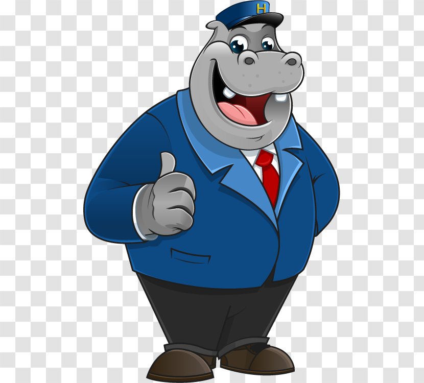 Bulldog Hippopotamus Mascot Clip Art - Email - Hippo Cliparts Transparent PNG