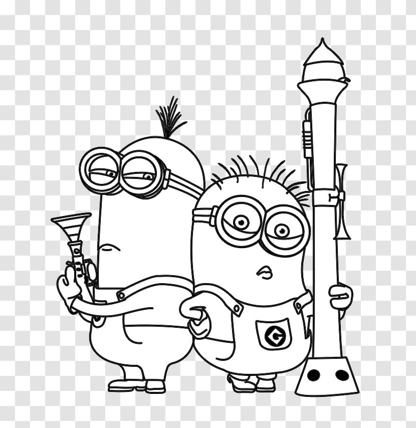 Bob The Minion Coloring Book Minions Disney Colouring - Batom Banner Transparent PNG