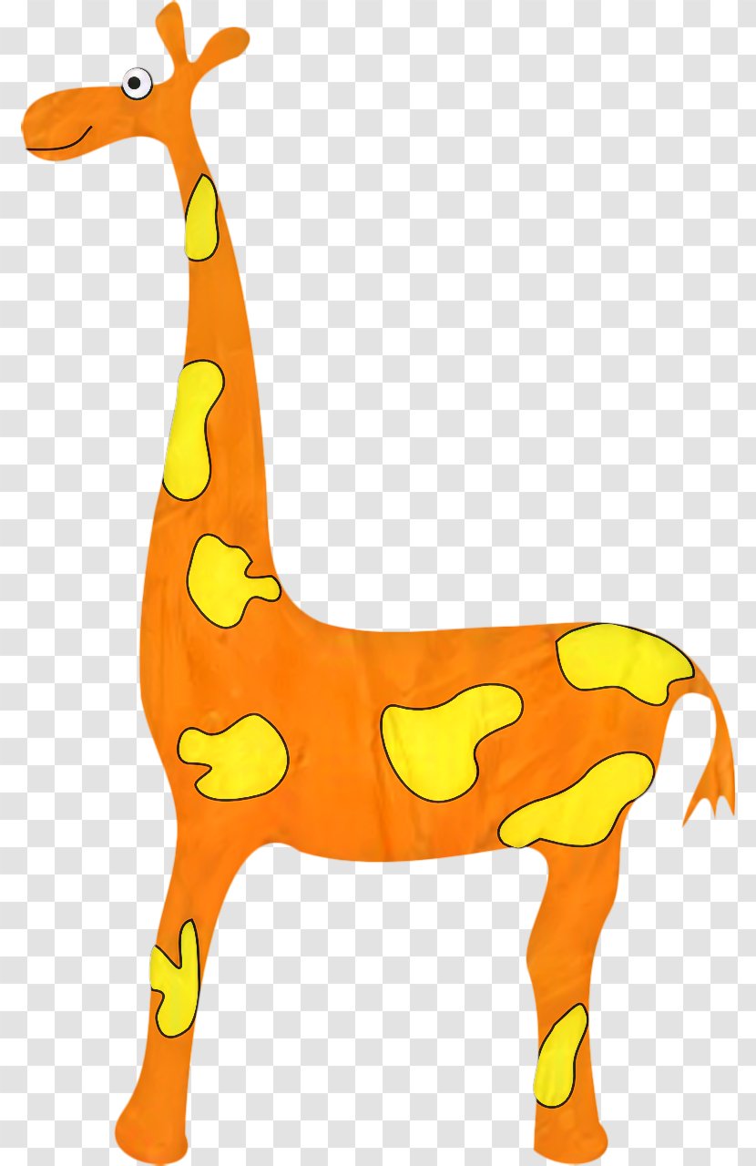 Giraffe Vector Graphics Clip Art Orange - Tail - Climacoceras Transparent PNG