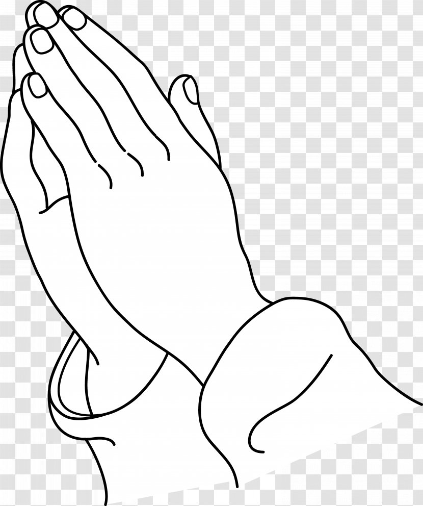 Praying Hands Prayer Clip Art - Heart - Hand Line Transparent PNG