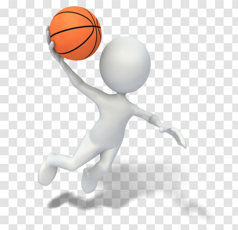 Basketball Stick Figure Slam Dunk Animation Clip Art - Court - Boy Playing Transparent PNG