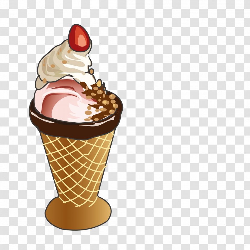 Ice Cream Cones Fried Chicken Buffalo Wing - Frame Transparent PNG