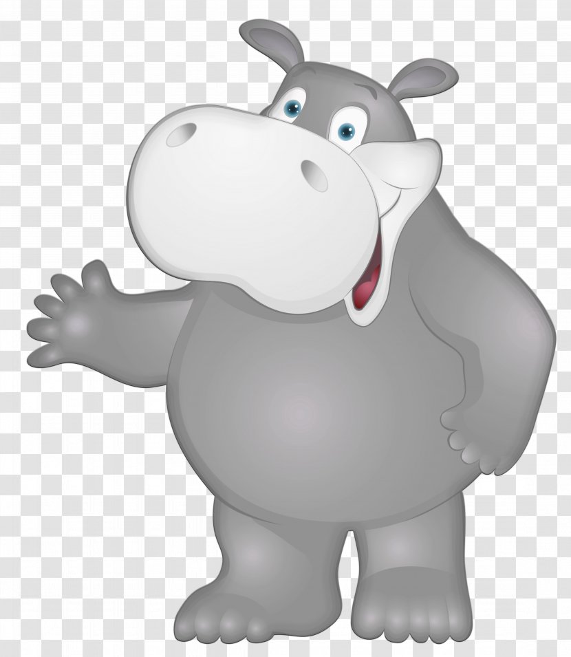 Hippopotamus Kinder Happy Hippo Clip Art - Snout Transparent PNG