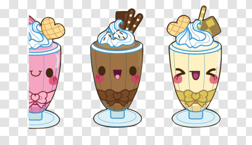 Milkshake Sundae Ice Cream Slush Kawaii - Lemonade Clipart Pink Transparent PNG