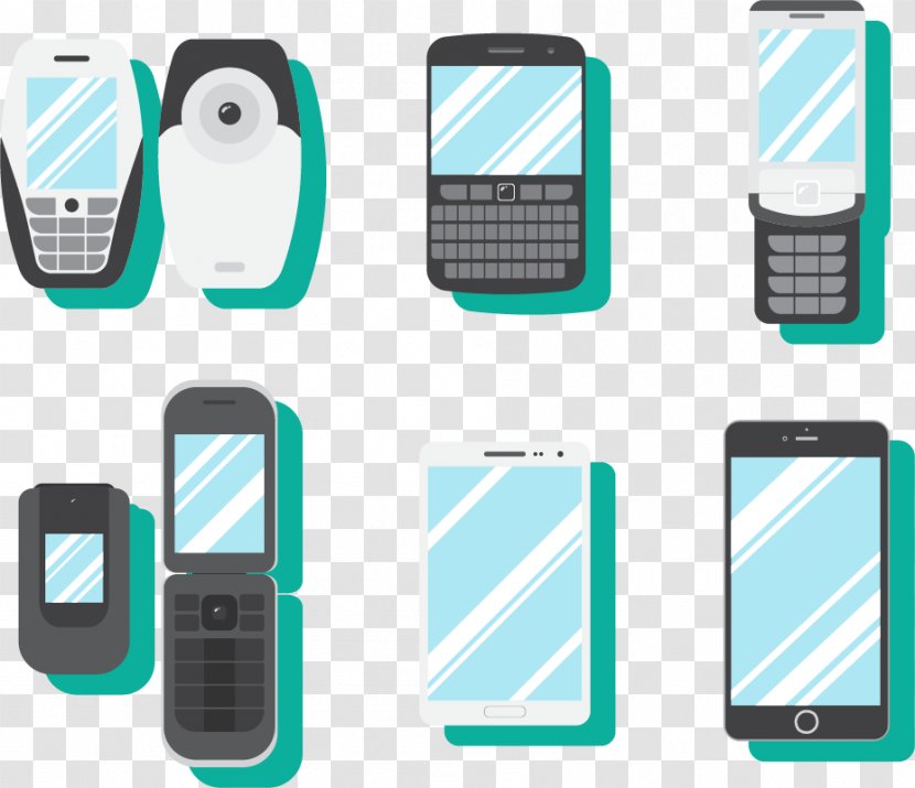 Feature Phone Mobile Device Smartphone - Case - Vector Transparent PNG