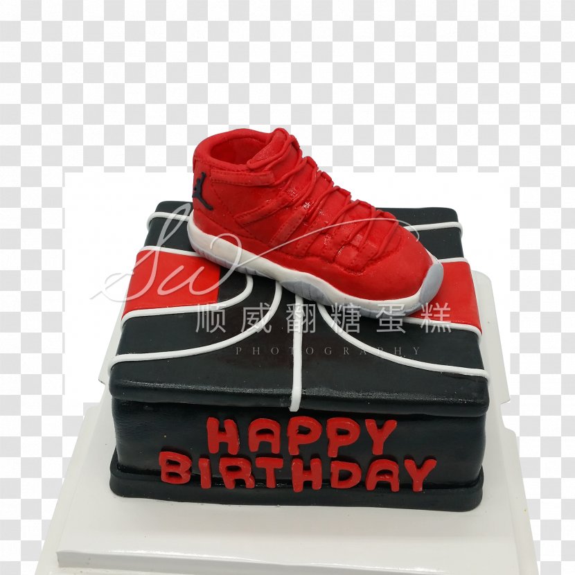 Birthday Cake Fondant Icing Tianjin - Shoe - Sports Transparent PNG