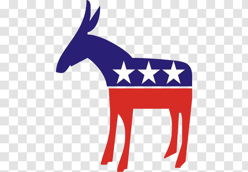Democratic Party Political Republican United States Clip Art - Reindeer - White Democrat Donkey Transparent PNG