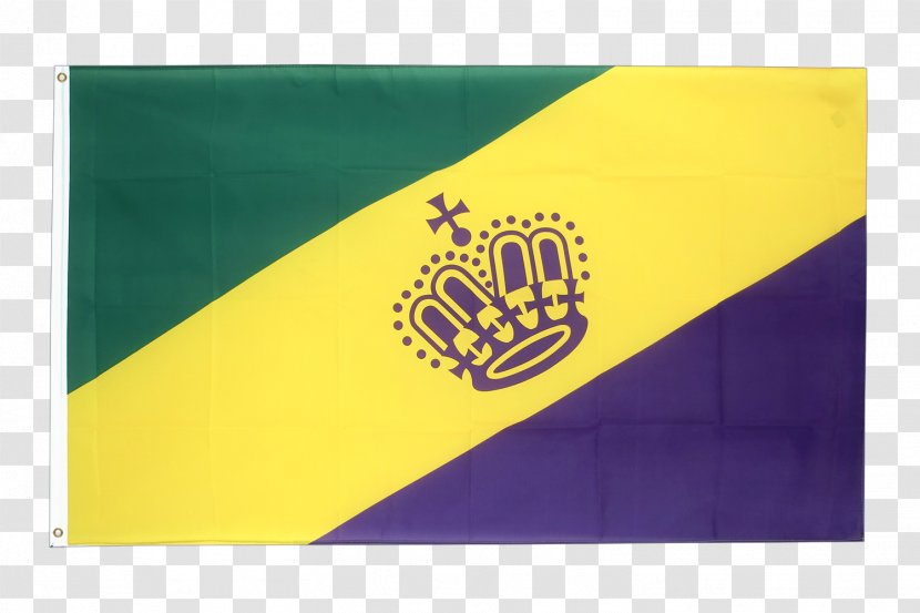 Mardi Gras Flag Festival Rectangle Yellow - Centimeter Transparent PNG