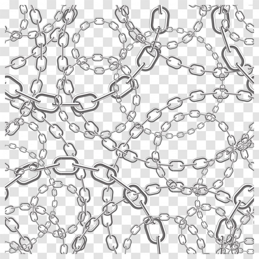 Metal Chain Euclidean Vector Illustration - Point Transparent PNG