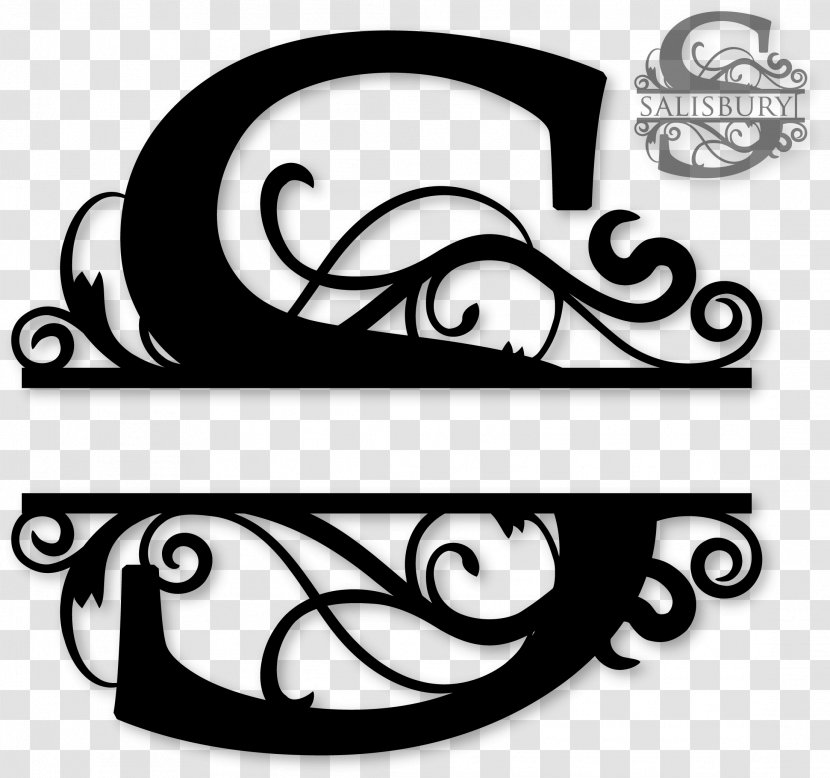 Monogram Letter Initial Alphabet Clip Art - Decorative Transparent PNG