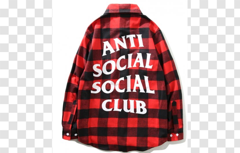 T-shirt Hoodie Anti Social Club Streetwear - Sweater Transparent PNG