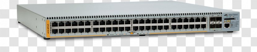 Gigabit Ethernet Allied Telesis Network Switch Stackable Small Form-factor Pluggable Transceiver - Stereo Amplifier - Ieee 8023at Transparent PNG