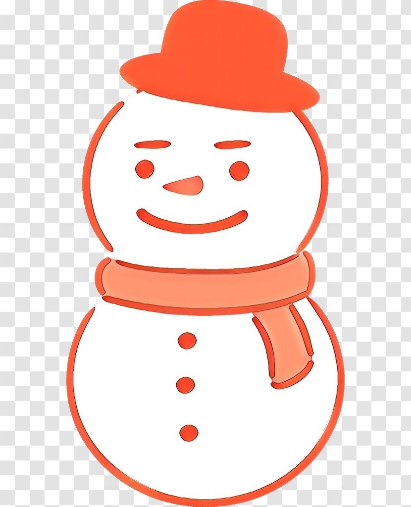 Orange - Snowman - Smile Transparent PNG
