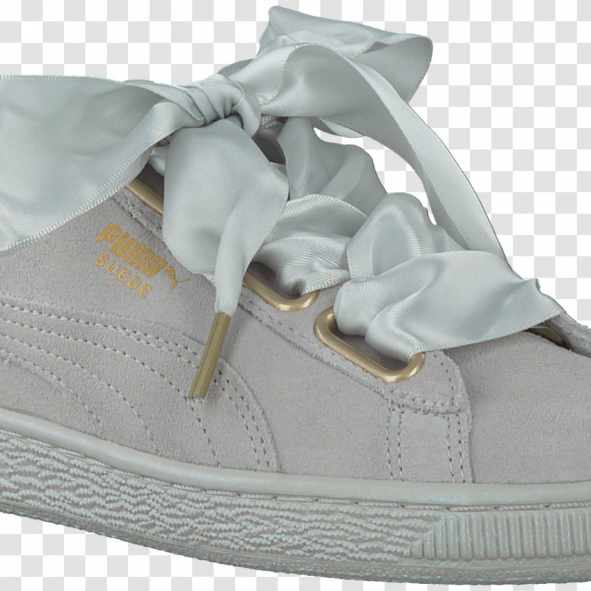 Sports Shoes Puma Suede Heart Satin - White Transparent PNG