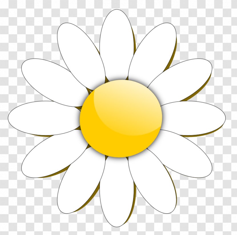 Free Content Common Daisy Clip Art - Yellow - Flower Clipart Transparent PNG
