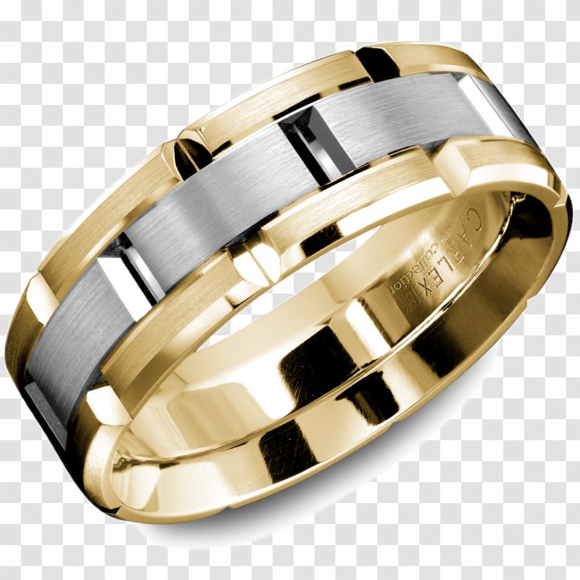 Wedding Ring Engagement Colored Gold Bangle - Crown Transparent PNG