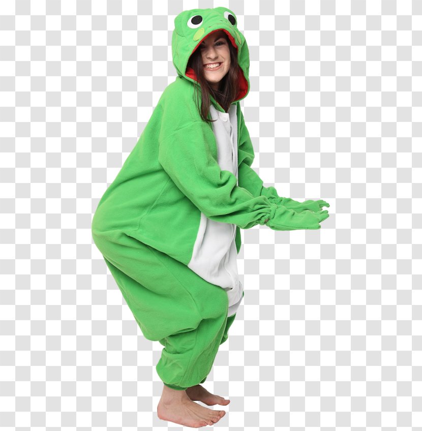 Frog Hoodie Onesie Pajamas Clothing - Flower Transparent PNG