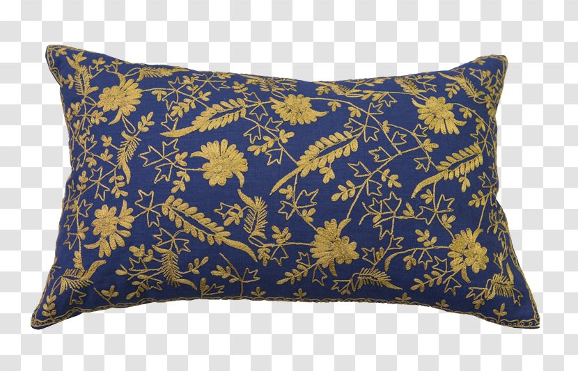 Throw Pillows Cushion Cobalt Blue Rectangle - Textile - Pillow Transparent PNG
