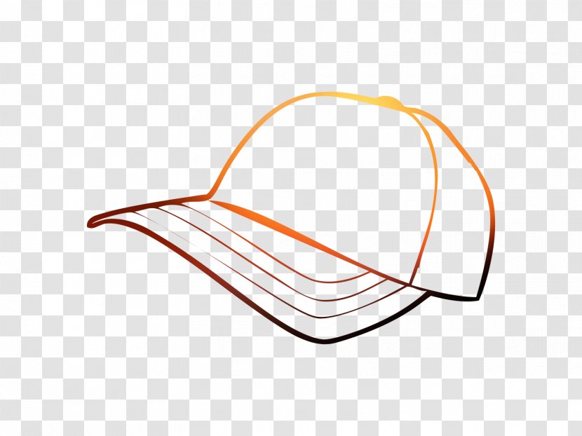 Line Angle Headgear Product Design Clip Art - Orange Sa Transparent PNG