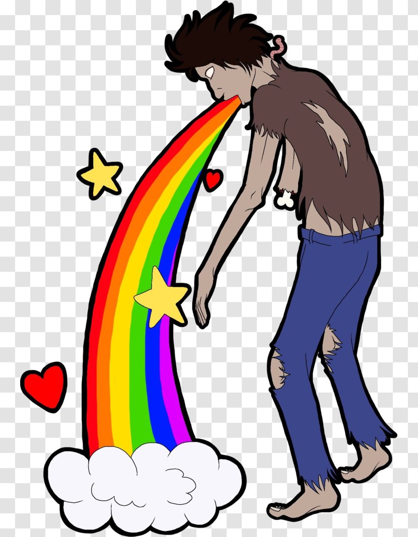 Vomiting Desktop Wallpaper Clip Art - Cartoon - Unicorn Rainbow Transparent PNG