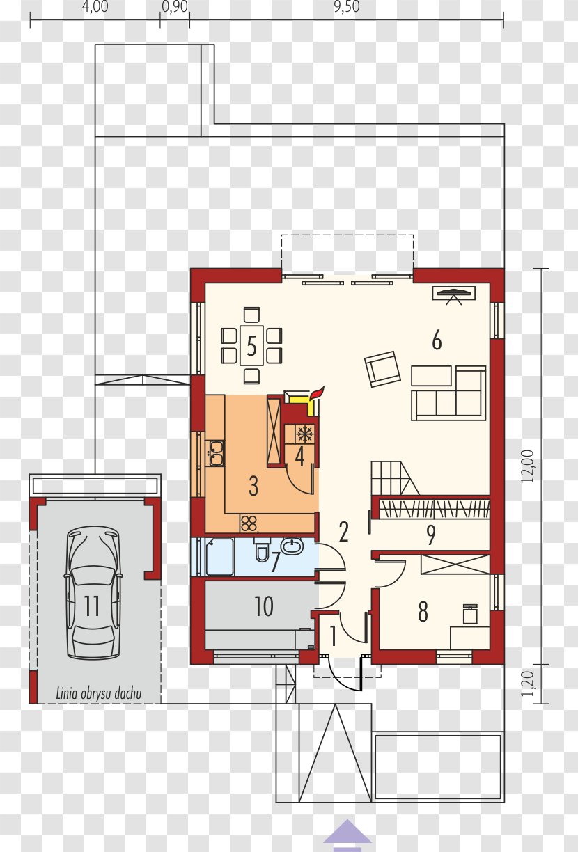 House Canopy Floor Plan Izolacja Project - Real Estate Transparent PNG