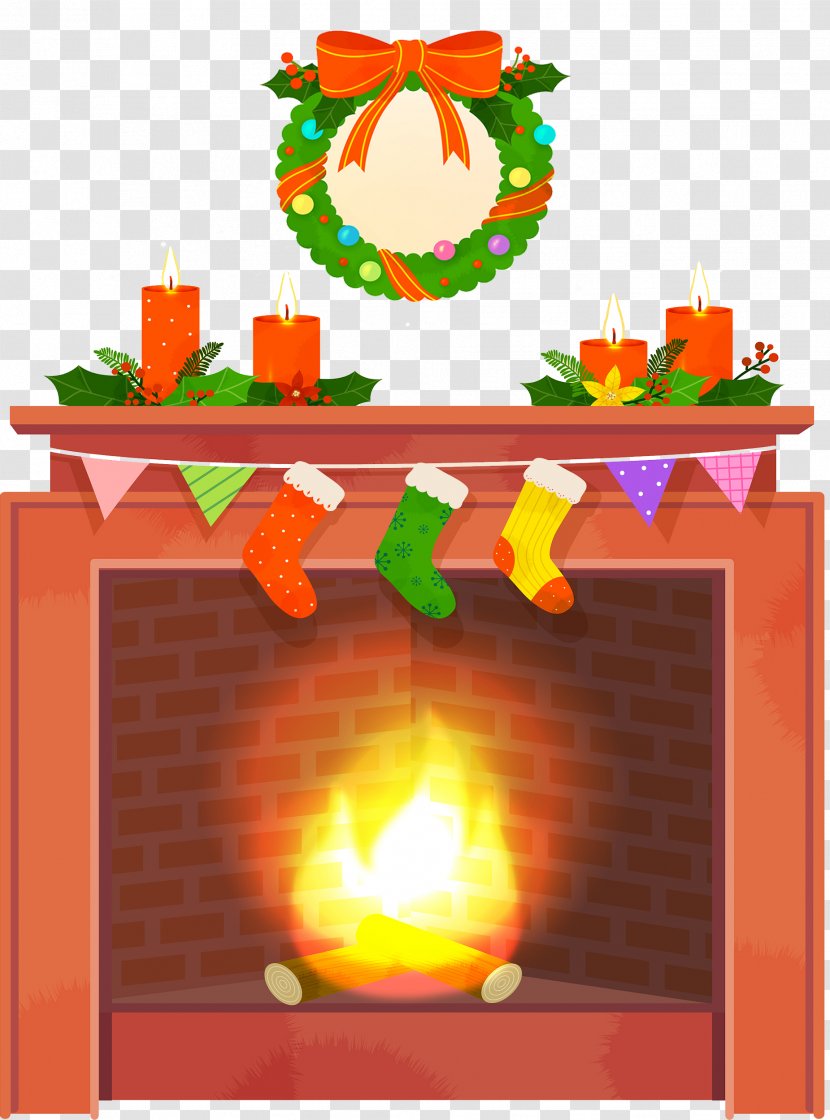 Fireplace Flame Computer File - Stove - Christmas Eve Fire Transparent PNG