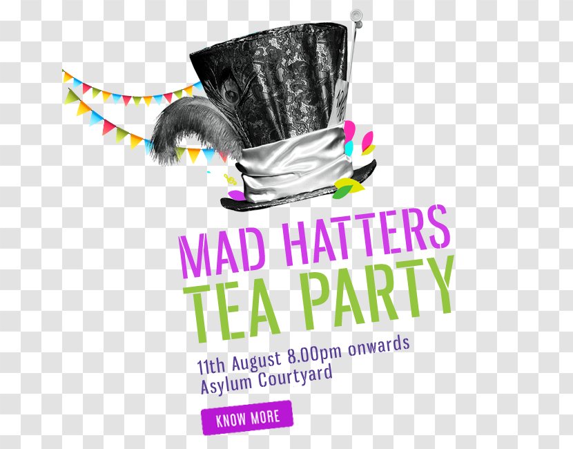 Logo Brand - Mad Hatter Tea Party Transparent PNG