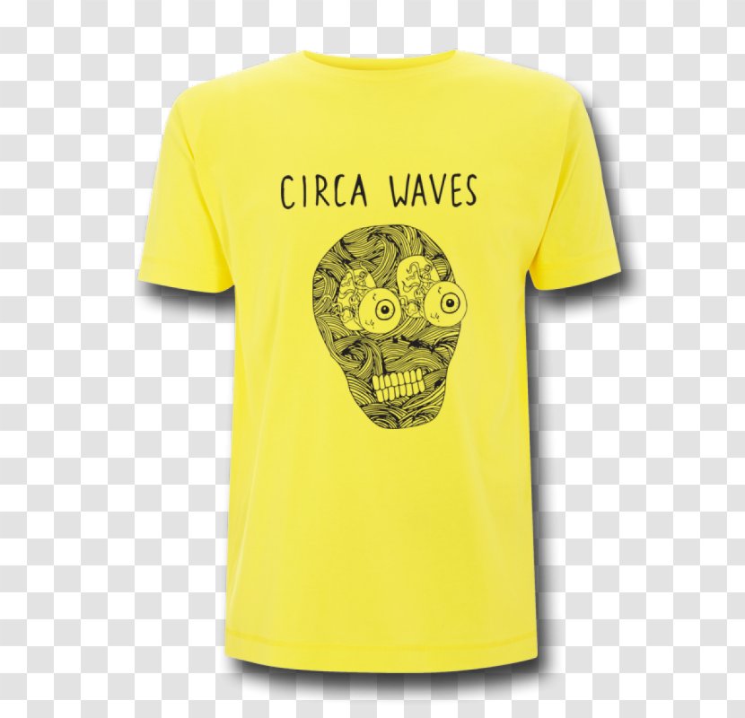 T-shirt Amazon.com Crew Neck Sleeve Clothing - Longsleeved Tshirt - Waves Yellow Transparent PNG