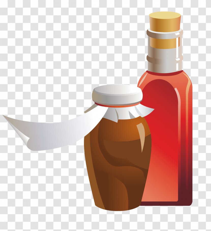 Herbalism Health - Extract - Wine Bottles Vector Material Transparent PNG
