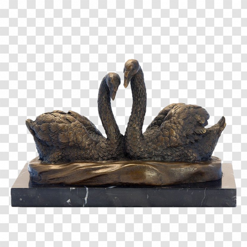 Bronze Sculpture Stock Photography - Swan Metal Craft Ornaments Transparent PNG