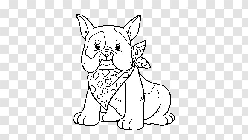 French Bulldog Georgia Coloring Book Illustration - Heart - Puppy Transparent PNG