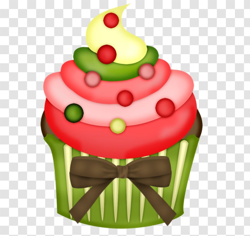 Cupcake Ice Cream Cake Cuban Pastry Birthday - Christmas Decoration - A Transparent PNG