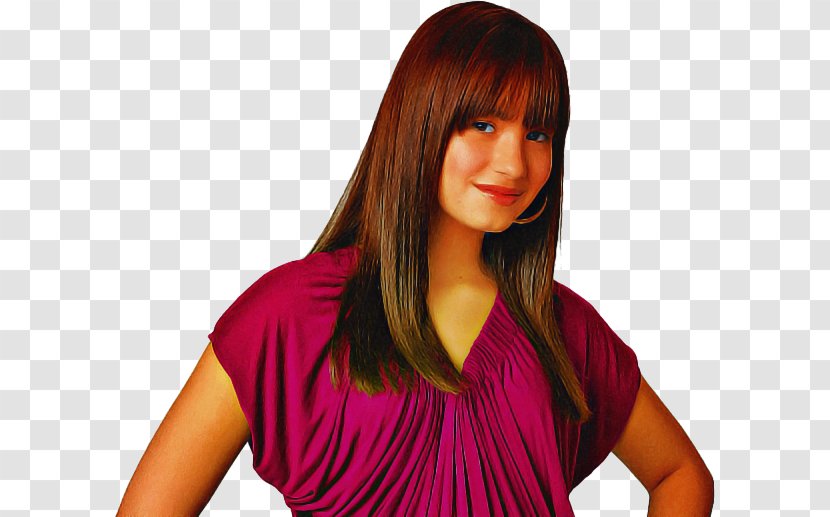 Demi Lovato Camp Rock Mitchie Torres Film Television - Hair - Magenta Lace Wig Transparent PNG