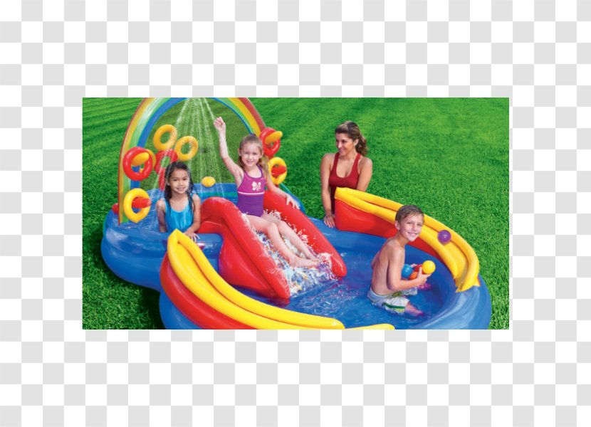 Inflatable Swimming Pool Game Water Slide - Park Transparent PNG