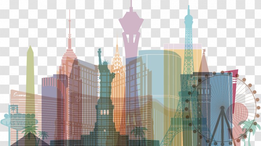 Las Vegas Strip Royalty-free Skyline - Metropolis - Royaltyfree Transparent PNG