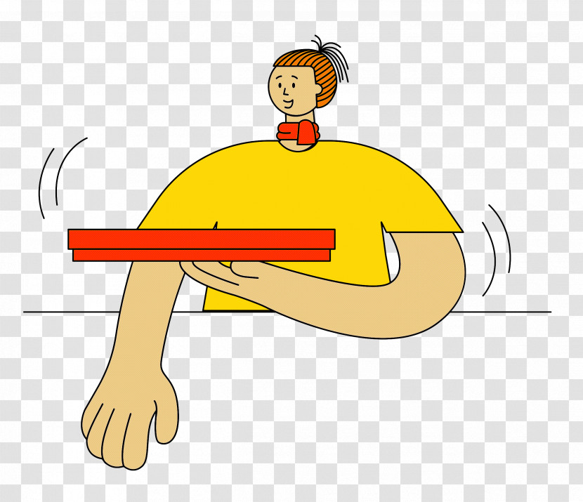 Human Body Meter Cartoon Joint Yellow Transparent PNG