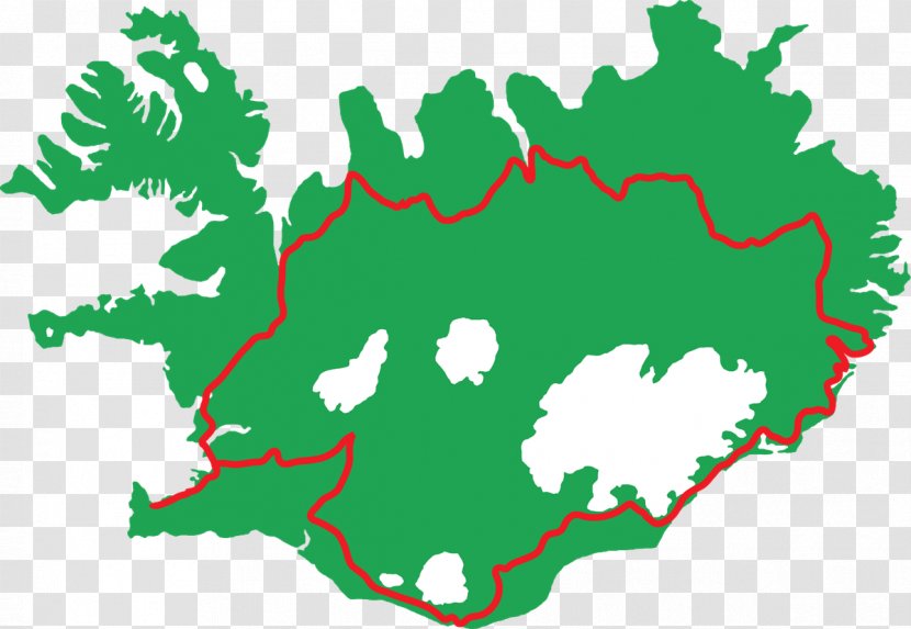Southern Region, Iceland Vector Map Blank - Area Transparent PNG