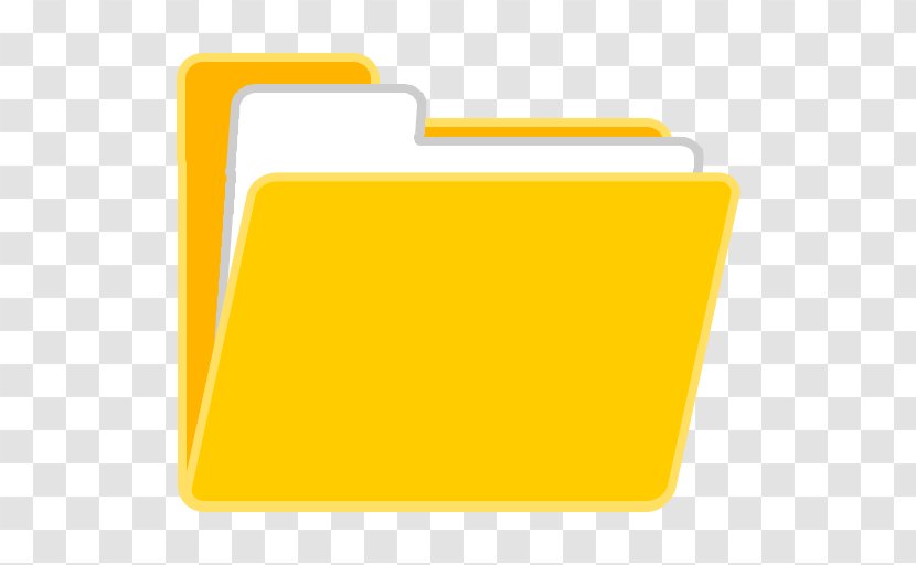 Computer File Directory Download Data Storage - Yellow - Html Browser Transparent PNG