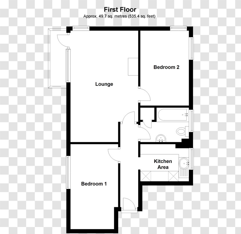 Floor Plan Furniture Line - Design Transparent PNG