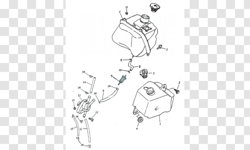 Motorcycle Adly Suzuki Access Motor Sketch - Auto Part Transparent PNG