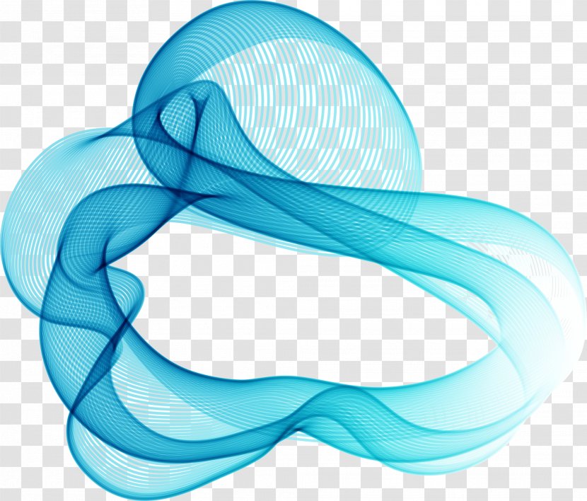 Cliniche Universitarie Blue Curve - Line Transparent PNG