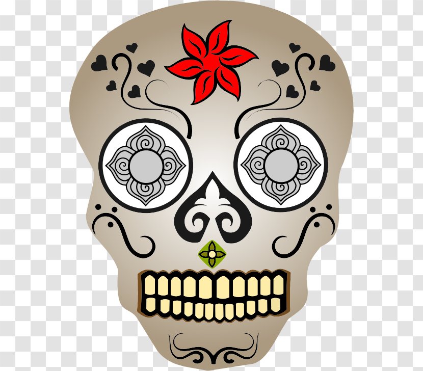 Calavera Human Skull Symbolism Clip Art Vector Graphics - Head Transparent PNG