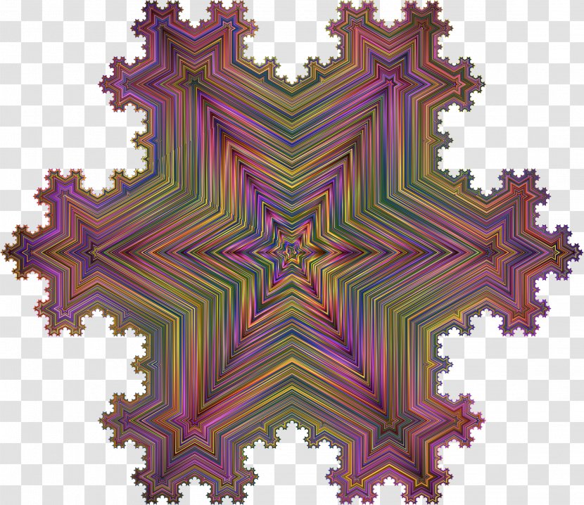 Koch Snowflake Fractal Curve Geometry - Triangle Transparent PNG