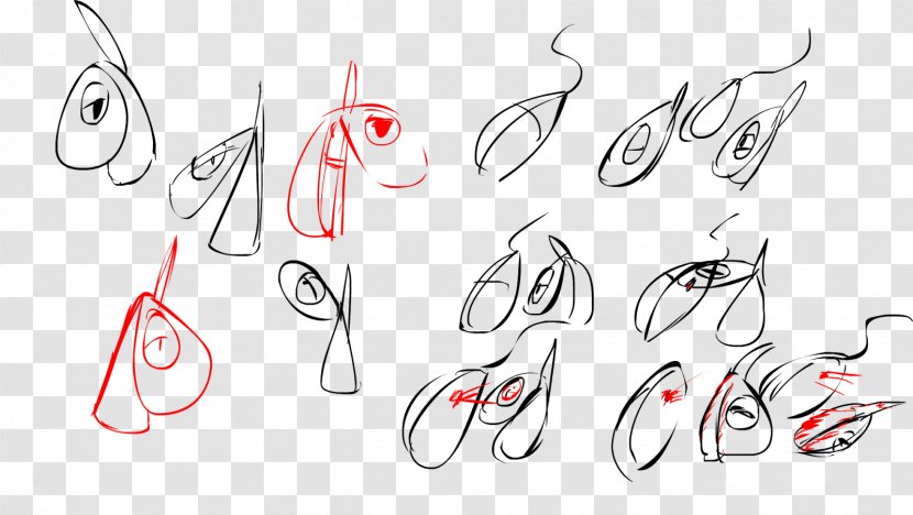 Line Art Calligraphy Sketch - Area - Flip Phones Transparent PNG