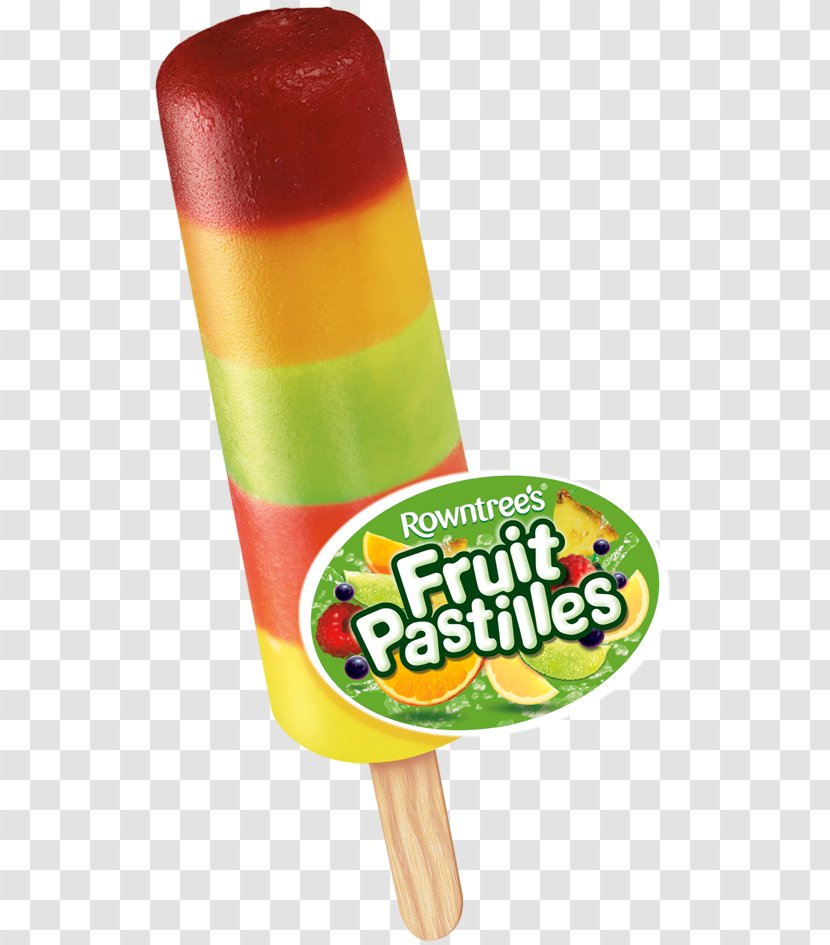 Rowntree's Fruit Pastilles Ice Cream Lollipop Pop - Flavor Transparent PNG