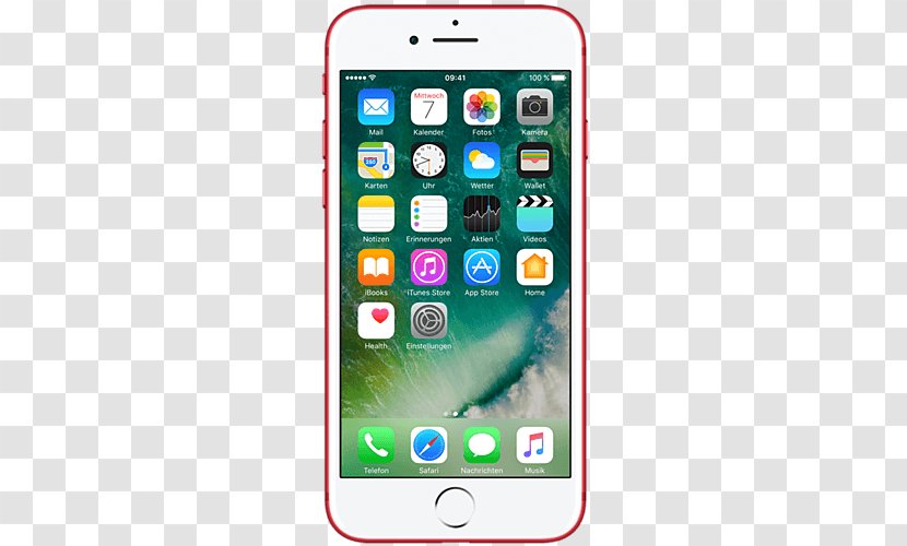 IPhone 7 Plus 8 Apple SE 6s - Cellular Network - Iphone Red Transparent PNG