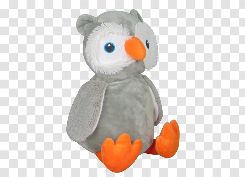 Stuffed Animals & Cuddly Toys Owl Plush Embroidery Woven Fabric - Grey - Fluffy Baby Owls Transparent PNG