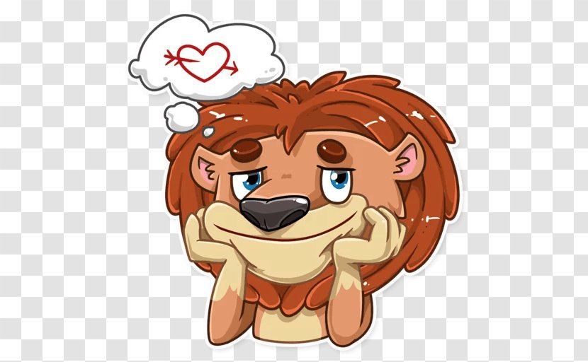 Lion Telegram Sticker Mammal Clip Art - Frame Transparent PNG