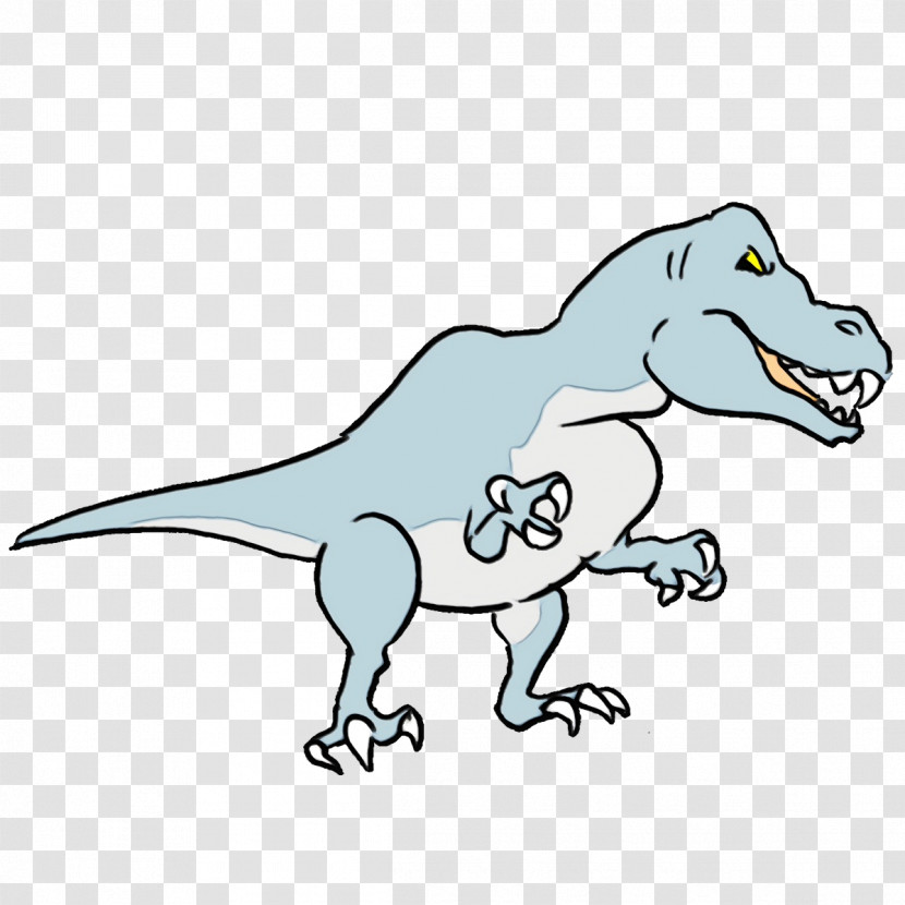 Tyrannosaurus Cartoon Line Art Character Line Transparent PNG