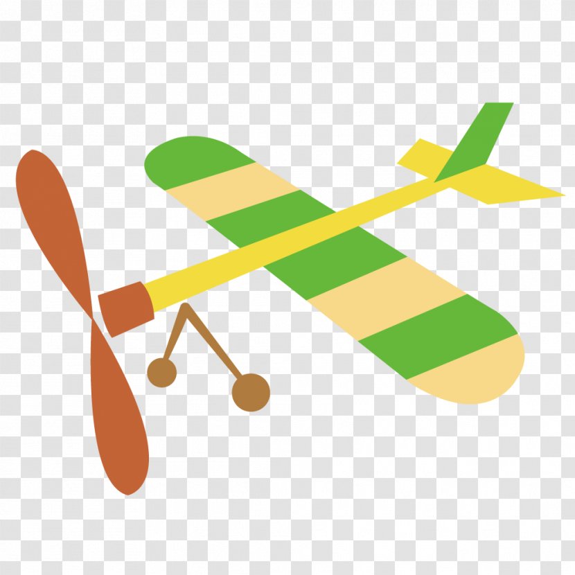 Airplane Cartoon - Yellow Transparent PNG